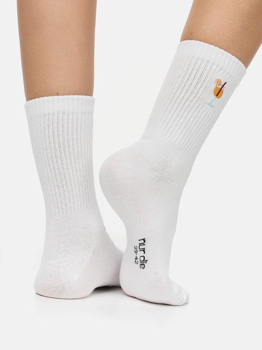Actual product image Nur Die Freizeitsocken Statement Socken mit Stickerei (pack of 10, 39 - 42)