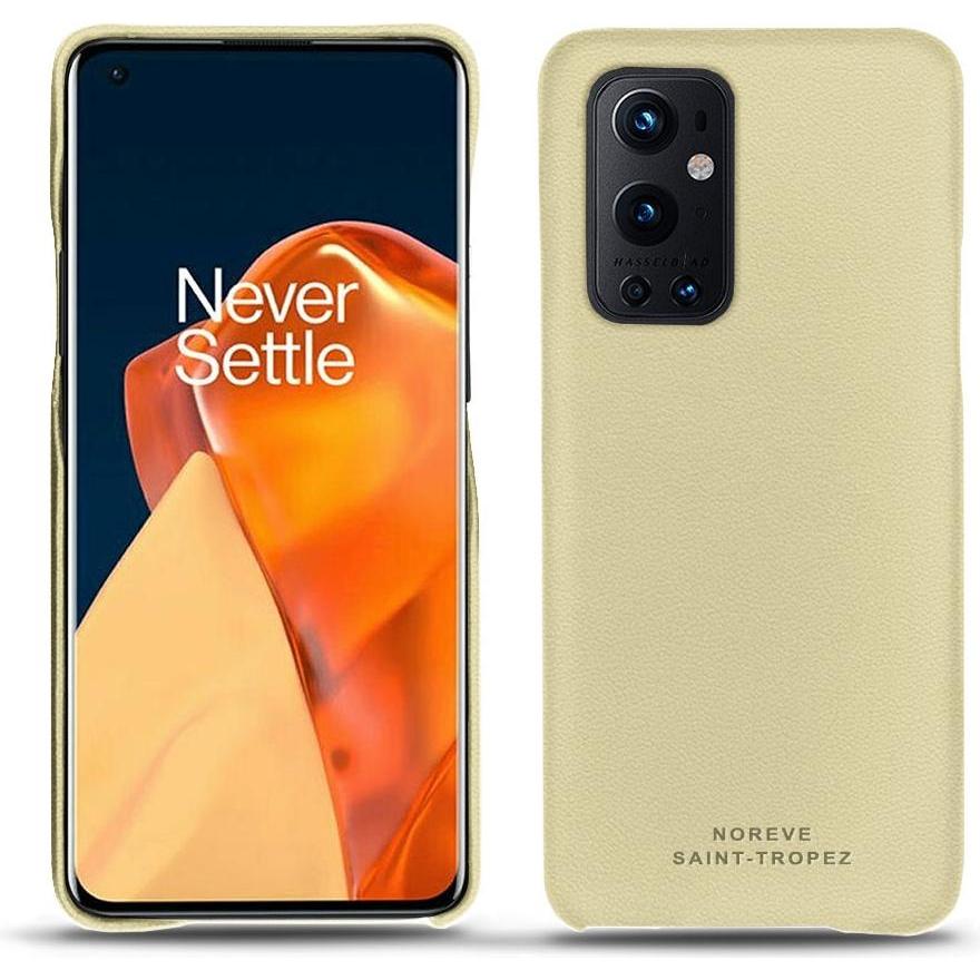 Noreve Lederschutzhülle (OnePlus 9 Pro), Smartphone Hülle, Beige