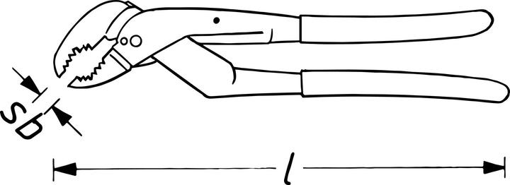 Image du produit HAZET Pince multiprise 760-2 ∙ Pour les droitiers (260 mm)