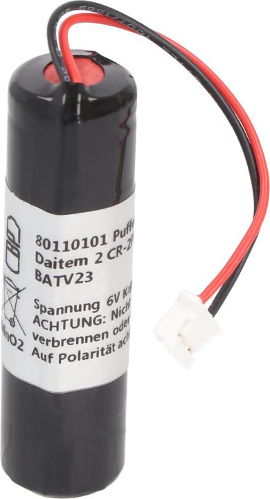 AccuCell Batterie für Daitem 2 CR-2PE/BN, BATV-23, BATV23 (1 pcs., CR2, 850 mAh)