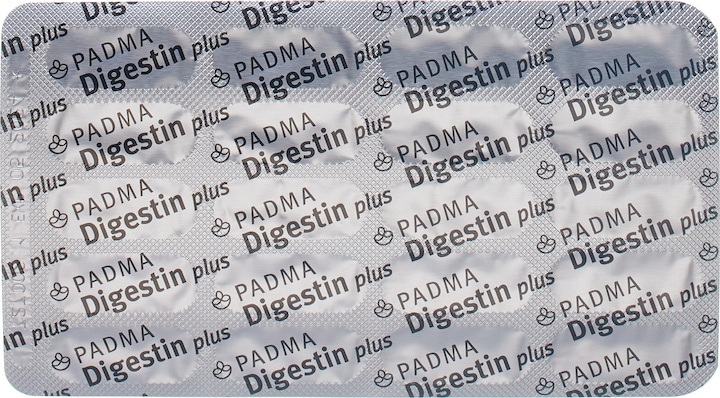 Valori nutrizionali e ingredienti Padma Digestin (60 Pezzo/i, Pillole, 59 g)