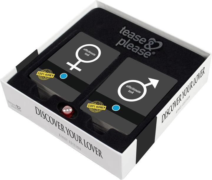 Actual product image tease & please Discover Your Lover 100% Kinky (Deck of cards, English)
