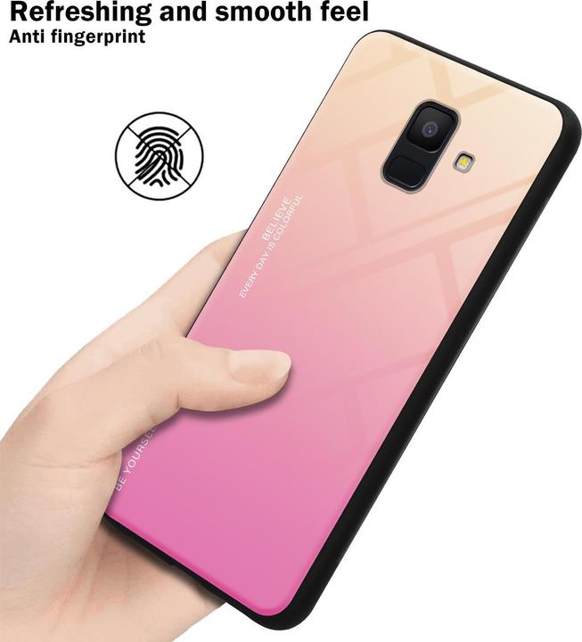 Actual product image Cadorabo TPU 2 colors glass cover (Samsung Galaxy J6 (2018))