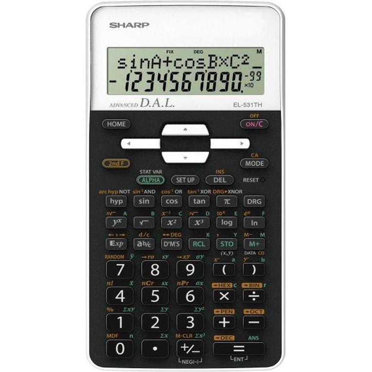 Sharp, Taschenrechner, EL-531TH-WH (Batterien)