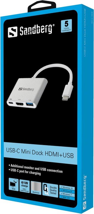 Immagine prodotto Sandberg 136-00 (USB-C, 3 Porti)