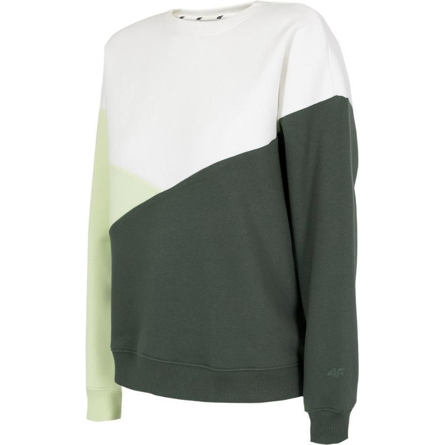 4F, Damen, Pullover, Damen Sweatshirt anthrazit H4L22 BLD013 22S M, Grün, (22)