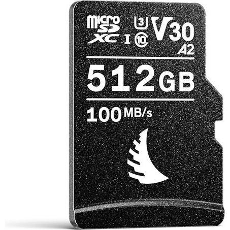 Angelbird AV PRO MICRO V30 (512 GB, microSDXC, U3, UHS-I), Speicherkarte, Schwarz