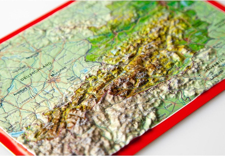 Produktbild 3D Reliefpostkarte Österreich