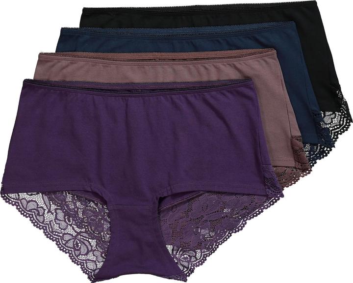 Image du produit Ulla Popken Hipsters en lot de 4, dos en dentelle (58, paquet de 4)