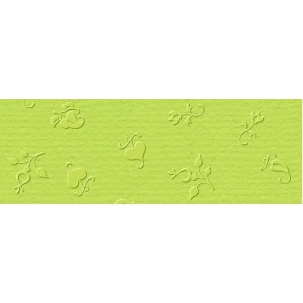 Ursus, Bastelpapier, Prägekarton Elegance 220g/qm 23x32cm VE=5 Blatt Bouquet hellgrün (220 g/m², 5 x)