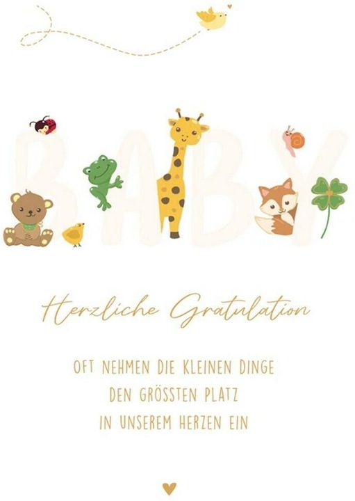 Immagine prodotto ABC Glückwunschkarte Geburt 12.5 x 17.6 cm (1 pz.)