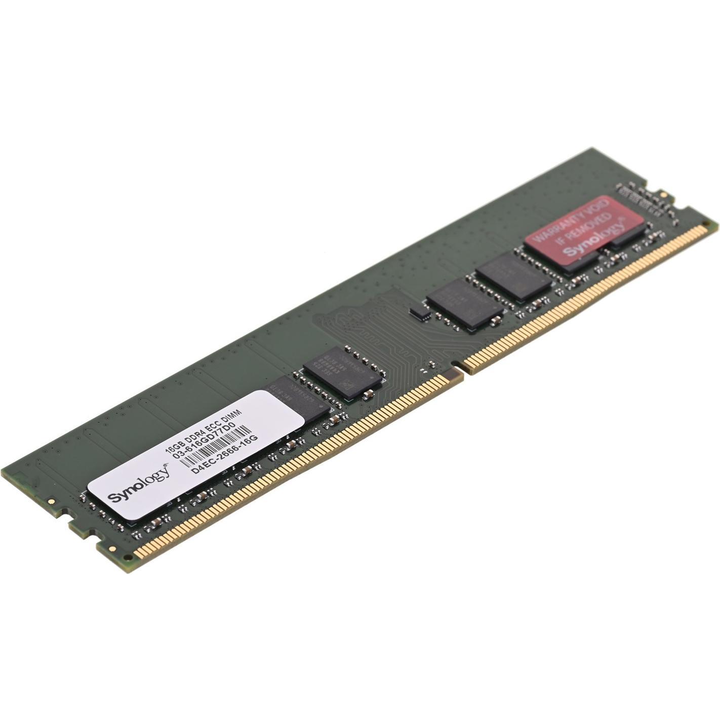Thumbnail - Synology NAS-Speicher 16 GB, DDR4, 2666 MHz, PC (1 x 16GB, 2666 MHz, DDR4-RAM, DIMM), RAM