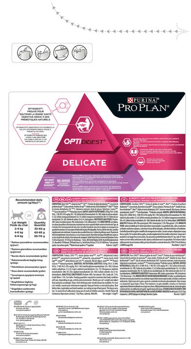 Produktbild Pro Plan Cat Delicate (Adult, 1 Stk., 1500 g)