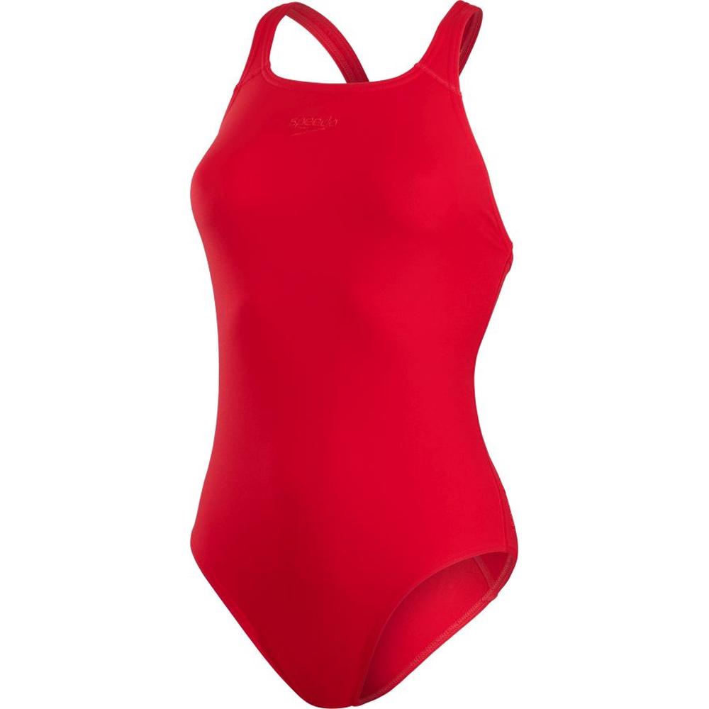 Speedo, Damen, Badeanzug, Eco Endurance+ Medalist, Rot, (W30/L34)