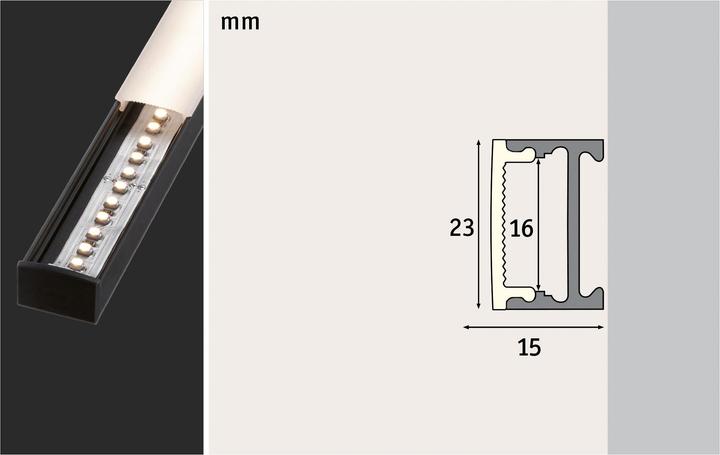 Actual product image Paulmann Luminaires Square Profile 2m (200 cm, Indoor)