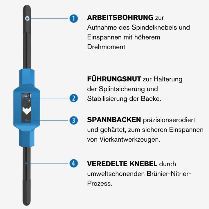 Produktbild GSR Verstellbares Windeisen Silver Nr.5 L=700mm, Zinkdruckguss Zamak 5 DIN1814