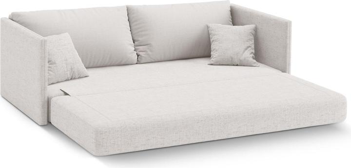 Actual product image Cosmopolitan Design Sofa With Bed Function, "Shannon", 3 Seats, Light Beige, 209x94x87 Made in Europe (3-seater)