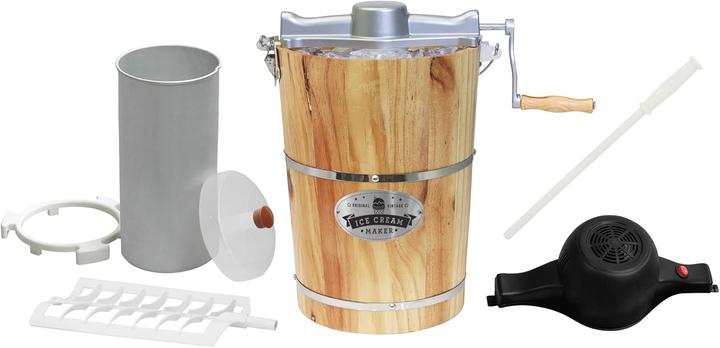 Produktbild Elite Gourmet EIM916 Eismaschine mit Vintage-Holzeimer