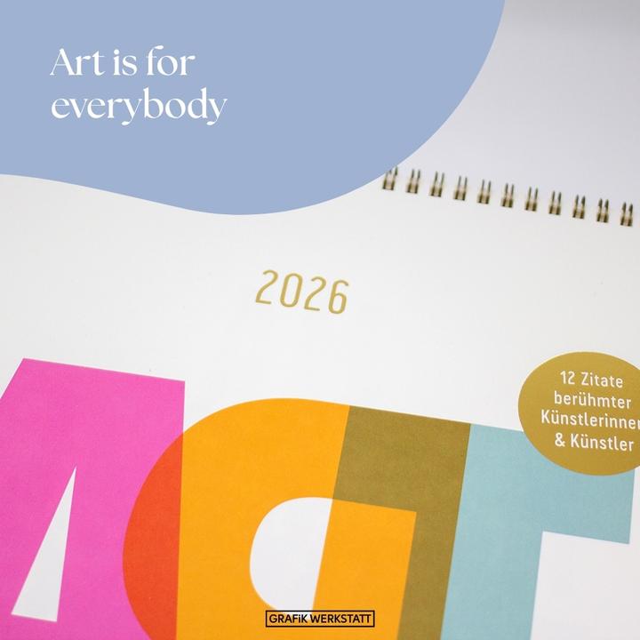 Immagine prodotto Typografie-Kalender 2026 (35 x 50 cm)