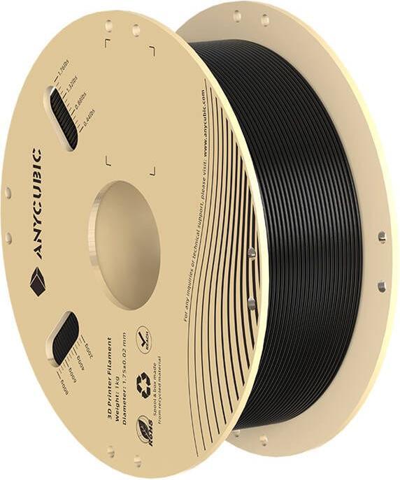 Anycubic PLA 1 KG Filament (Black) (PLA, 1.75 mm, 1000 g, Schwarz)