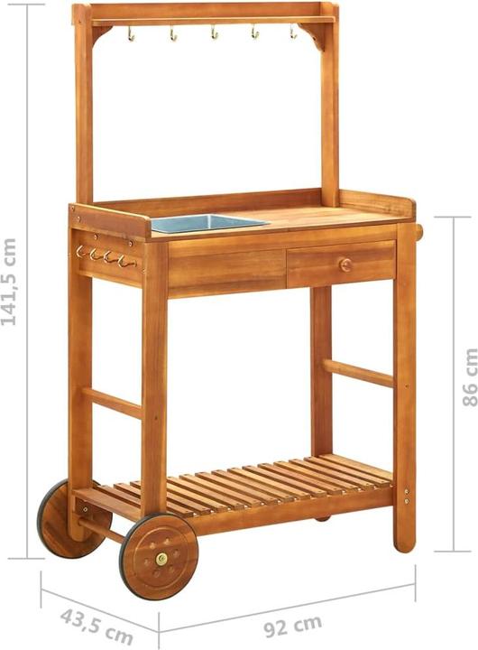 Image du produit vidaXL Servierwagen