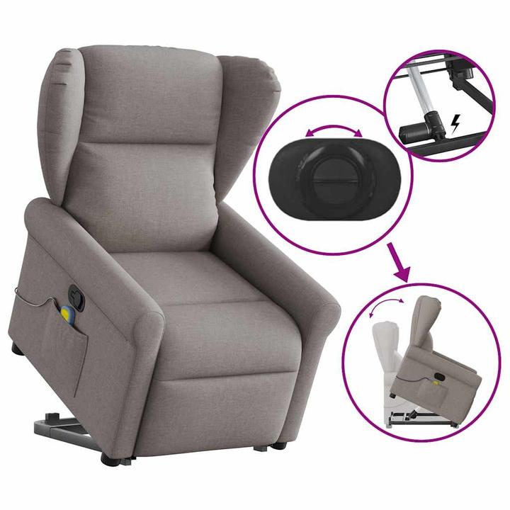 Image du produit vidaXL Massagesessel mit Aufstehhilfe