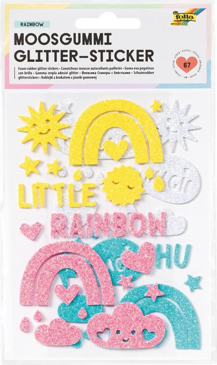 Produktbild Folia Moosgummi Glitter-Sticker