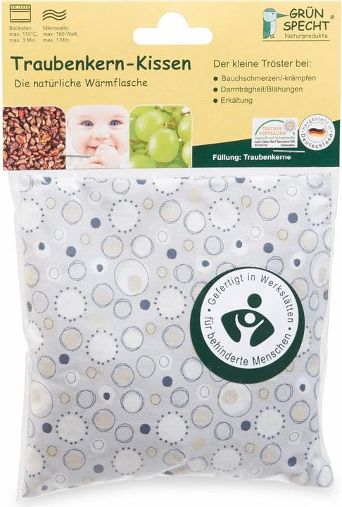 Actual product image Grünspecht Grape seed pillow (12 x 12 cm)