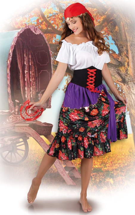 Produktbild Boland Zigeunerin Kostüm: Gypsy Rilana Kleid (36, 37, 38)