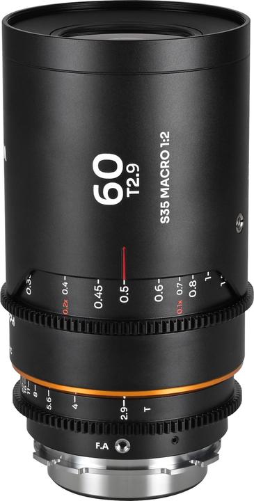 Laowa Nanomorph 60mm T2.9 1.5X S35 Macro 1:2 (Amber) Arri PL