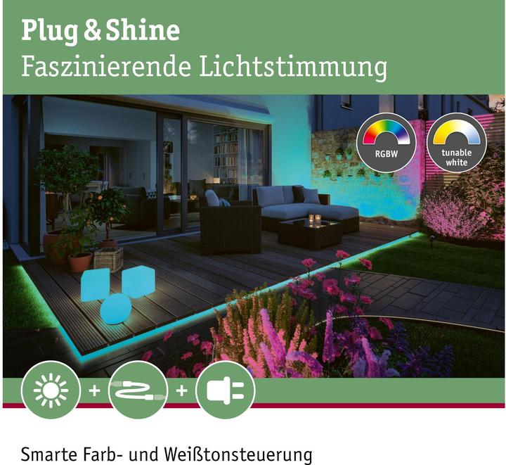 Actual product image Paulmann Outdoor Plug & Shine Stripe Neon (RGBW, 1000 cm, Outdoor)