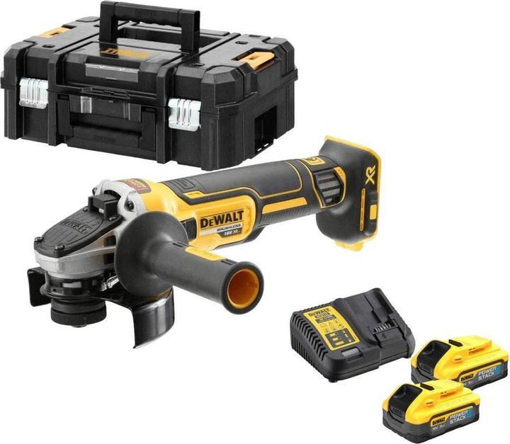 Actual product image DeWalt DCG405H2T-QW accu haakse slijper 18V Li-ion (125 mm)