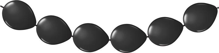 Folat Palloncini con nodo nero (8 x)