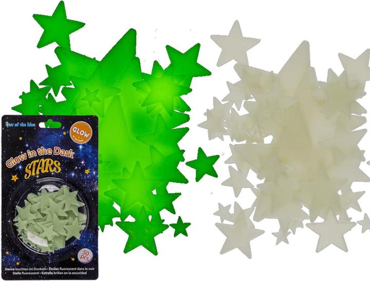 Fortura Stickers stars noctilucent set of 50