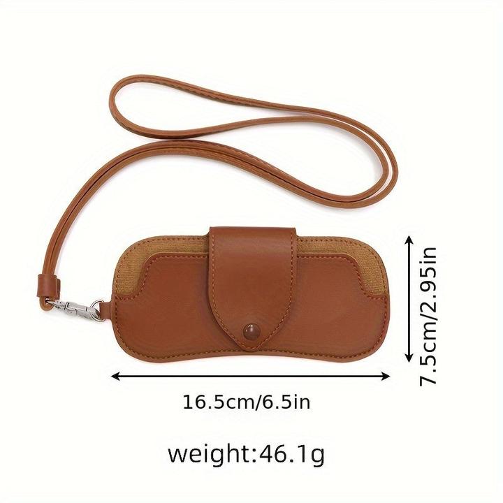 Immagine prodotto Only-Bags.Store PU Leder Nackenband Brillenetui, stilvolle Brillen & Brillenhalter für Frauen Männer, trendige
