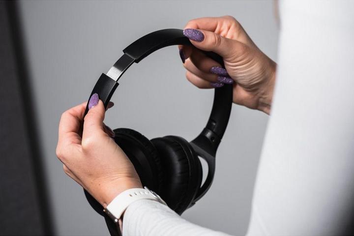 Immagine prodotto Forcell Wired headphones F-AUDIO Vibe ANC wireless headphones bluetooth ANC + TUYA APP black (ANC, 20 h, Senza fili)