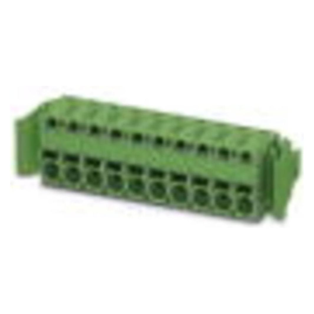 Phoenix Contact Contactdoosbehuizing kabel FKCS Aantal polen totaal 3 Steek: 5,08 mm 1808572 50 st., Kabels + Stekkers, Groen