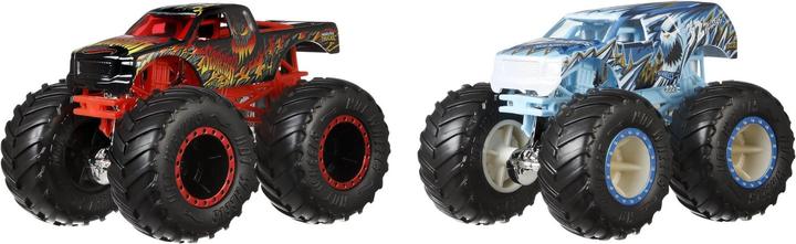 Produktbild Hot Wheels Monster Trucks 1:64 Die-Cast 2er-Pack Scorcher vs 32 Degrees