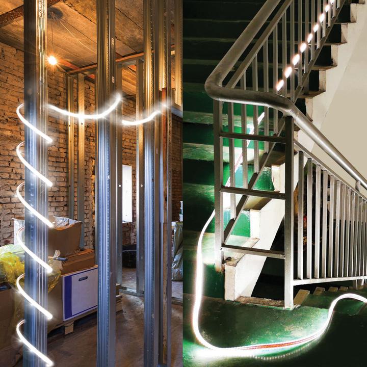 Immagine prodotto S.T.A.K Nastro LED IP65 25m 32000 lumen con avvolgitore, impermeabile per esterni (Luce del giorno, 2500 cm, Esterno)