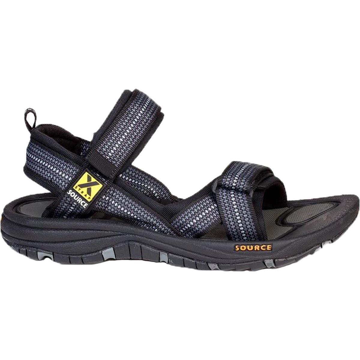 Source, Herren, Sandalen, Gobi Sandale, Schwarz, (41)