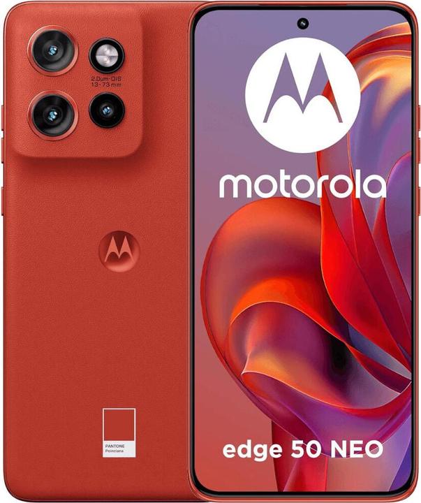 Produktbild Motorola Edge 60 Neo (256 GB, PANTONE Poinciana, 6.36", Dual SIM, 5G)