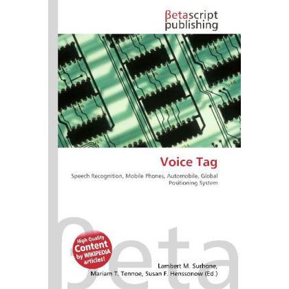 Voice Tag, Fachbücher von Lambert M. Surhone, Miriam T. Timpledon, Susan F. Marseken