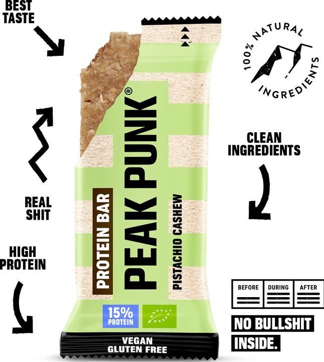 Image du produit Peak Punk Bio Protein Bar (55 g, 12 pcs)