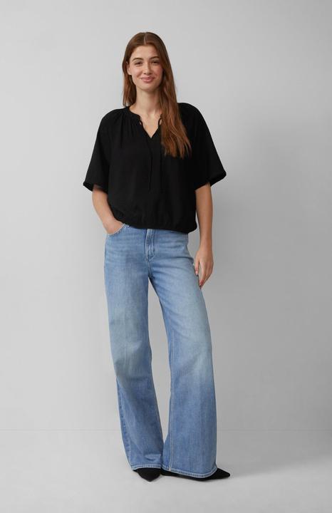 Produktbild S.Oliver Bluse Strukturierte Bluse mit Halbarm im O-Shape (40)