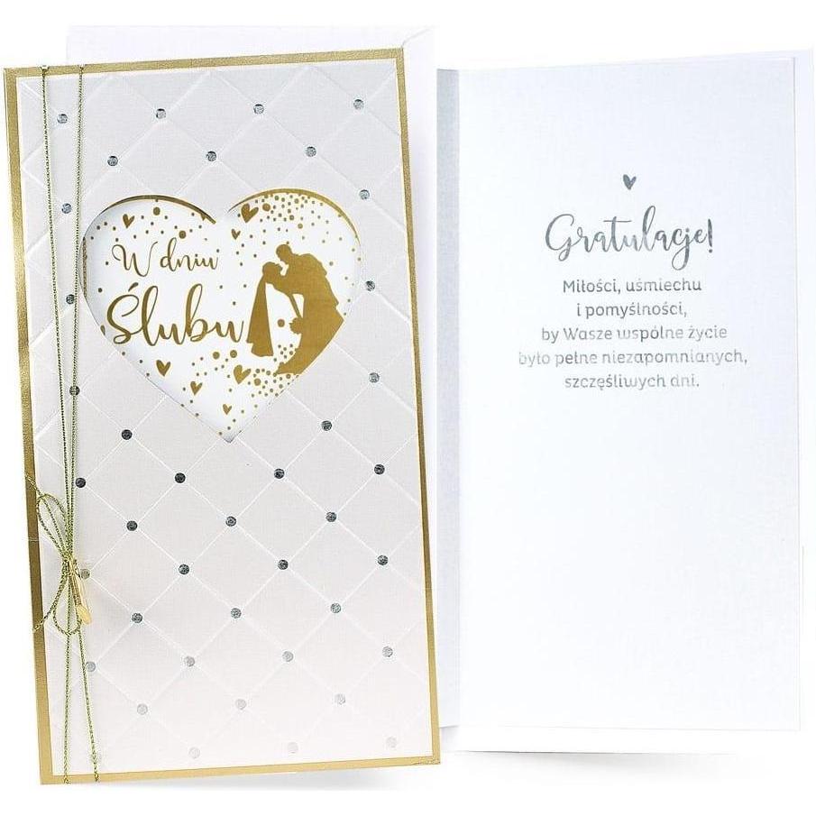 Kukartka, Biglietto di auguri + Carta da lettere, Hochzeitskarte (1 pz.)