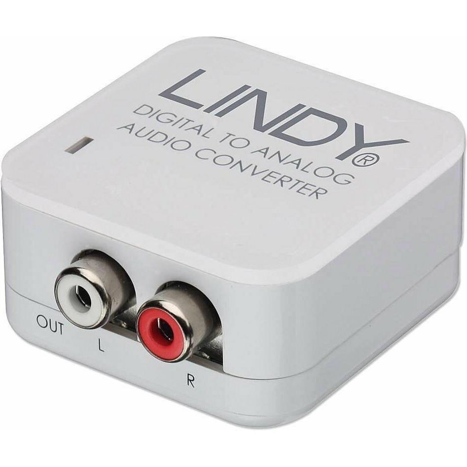 Lindy Convertitore audio (Digitale -> Analogico), Adattatore audio, Grigio