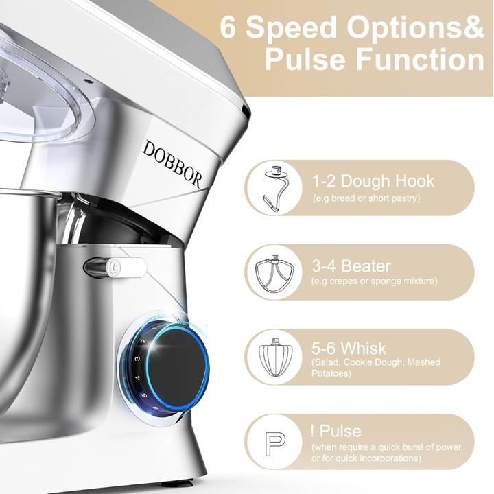 Actual product image Dobbor Küchenmaschine mit Planetarischem Rührsystem (1500 W)