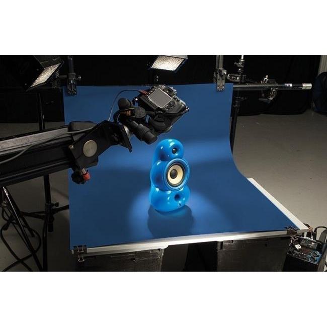 Colorama Colorgloss Hintergrund 100 x 130 cm (100 cm, 130 cm), Hintergrundsystem, Blau