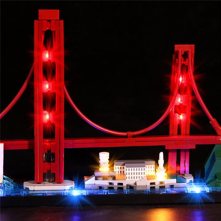 Produktbild BrickBling LED Licht Set für LEGO Skyline Series San Francisco (21043)