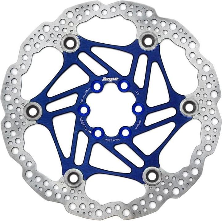 Immagine prodotto Hope Disco freno a disco flottante - blu (180 mm)